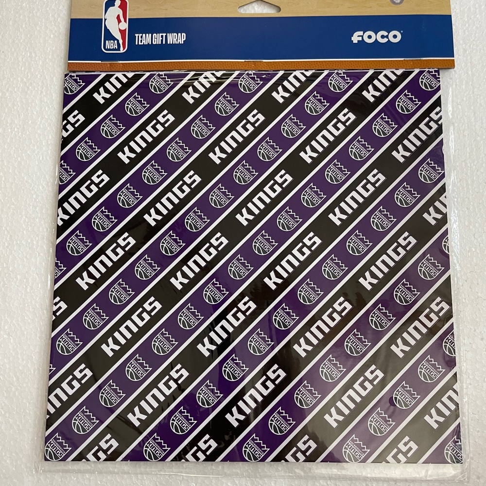 FOCO Sacramento Kings Team Gift Wrap